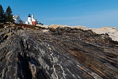 Pemaquid Lighthouse Sits Above Unique Rock Formations